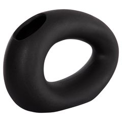 ΕΠΙΤΡΑΠΕΖΙΟ ΚΕΡΑΜΙΚΟ ΔΙΑΚΟΣΜΗΤΙΚΟ ELLIPTO HM4645.02 ΜΑΥΡΟ ΜΑΤ 23x8x16Υ εκ