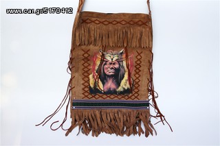 Δερμάτινη Ινδιάνικη Τσάντα ORIGINAL INDIAN BAG code:BR007