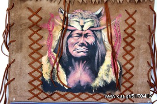 Δερμάτινη Ινδιάνικη Τσάντα ORIGINAL INDIAN BAG code:BR007-thumb-3