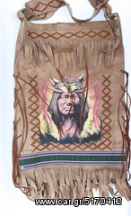 Δερμάτινη Ινδιάνικη Τσάντα ORIGINAL INDIAN BAG code:BR007-thumb-5