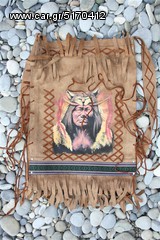 Δερμάτινη Ινδιάνικη Τσάντα ORIGINAL INDIAN BAG code:BR007-thumb-7