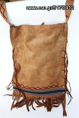 Δερμάτινη Ινδιάνικη Τσάντα ORIGINAL INDIAN BAG code:BR007-thumb-11