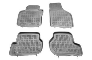 Λαστιχένια πατάκια VW Golf 5 / 6 / VW Jetta / Seat Leon (2004-2012) / VW Scirocco / Skoda Octavia 2 (2004-2013) - τύπου σκαφάκι - γκρι - 4τμχ., Rezaw Plast