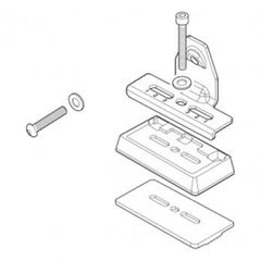 MENABO FIX509FP KIT ΑΚΡΑ (ΠΟΔΙΑ) FIX POINT ΓΙΑ ΜΠΑΡΕΣ TEMA / TEMA ALU - 4 TEM. (10210/MB)