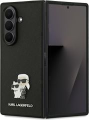 Θήκη Karl Lagerfeld Saffiano Karl Pin Σιλικόνης / Πλαστικό για Samsung Galaxy Z Fold 7 - Μαύρο