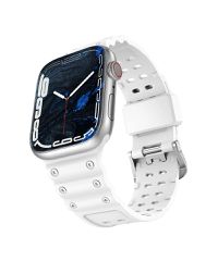 Triple Protection Λουράκι με Ανοξείδωτο Ατσάλι για Apple Watch 42/44/45/49mm - Λευκό