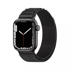Alpine Steel Fabric Compatible Λουράκι για Apple Watch 42/44/45/49mm - Μαύρο