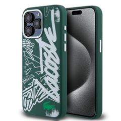 Lacoste Graffiti Hard Case Θήκη προστασίας από Liquid σιλικόνη iPhone 15 Pro Max Πράσινο/Λευκό