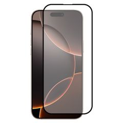 3D Tempered Glass Full Cover & Full Glue για Apple iPhone 16 - Μαύρο