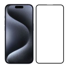 3D Tempered Glass Full Cover & Full Glue για Apple iPhone 16 Pro - Μαύρο