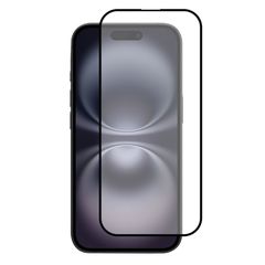 3D Tempered Glass Full Cover & Full Glue για Apple iPhone 16 Plus - Μαύρο