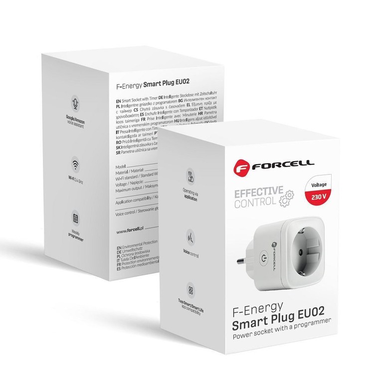 Forcell Smart Plug EU02 Πολύπριζο με Τηλεχειριστήριο