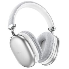 Hoco W35 MAX Ασύρματα / Ενσύρματα Over Ear Ακουστικά - Ασημί