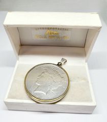 1 Dollar "Peace Dollar" 1922 ασημένιο 900 βαθμούς σε θήκη για μενταγιόν Α95016 ΤΙΜΗ 530 ΕΥΡΩ