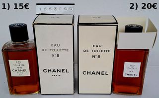 30€ μαζί ή ξεχωριστά: 2 vintage (1970s) γεμάτα μπουκάλια CHANEL No5 (eau de toilette, 250cc)