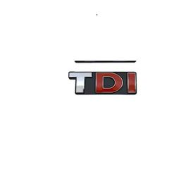 3d Αυτοκόλλητο λογότυπο Μεταλλικη  TDI