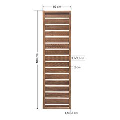 Ξύλινο διαχωριστικό καφασωτό 50x180cm