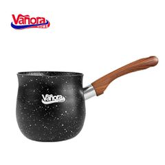 Vanora VN-SYN-IB07 Μπρίκι από Αλουμίνιο σε Μαύρο Χρώμα 700ml
