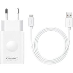 Qihang Z46 Wall Adapter USB-A με Καλώδιο Micro USB 1.2m Super Fast Charger 22.5W Λευκό