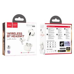 Wireless Hands Free Hoco EQ9 Duke TWS V5.3 320mAh 7 Ώρες Λειτουργίας με LED Οθόνη και Συμβατά με Siri Λευκό-thumb-1