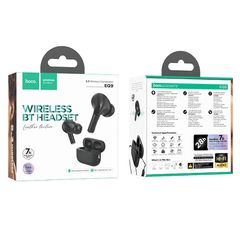 Wireless Hands Free Hoco EQ9 Duke TWS V5.3 320mAh 7 Ώρες Λειτουργίας με LED Οθόνη και Συμβατά με Siri Μαύρο-thumb-1