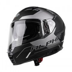 Κράνος Μηχανής Full Face Pilot Alpha sv ECE 22.06 μαύρο/γκρι ματ