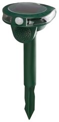 GRUNDIG Ultrasonic Solar Animal Repeller 13-60 kHz Cat Deterrent, Marten Deterrent up to 8 m Range, Mice, Raccoons, Foxes Repel, NI-MH Battery, Green