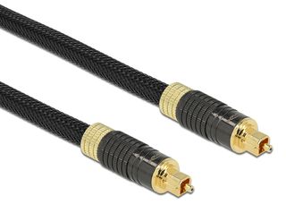 DELOCK καλώδιο ήχου Toslink 86595, gold plated, 5m, μαύρο