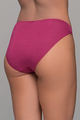 High Leg Σλιπ Bikini Bamboo Μπορντό-thumb-1