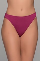 High Leg Σλιπ Bikini Bamboo Μπορντό