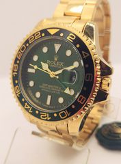 REPLICA Rolex GMT-Master II Yellow gold Green Dial Αυτόματο αντρικό ρολόι Α90226 ΤΙΜΗ 560 ΕΥΡΩ