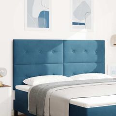 LED κεφαλάρι με LED ταινίες φωτός Μπλε 180 cm Βελούδο 3338460