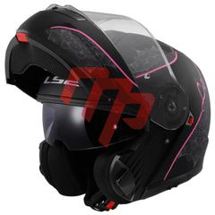 ΚΡΑΝΟΣ ΑΝΟΙΓΟΜΕΝΟ FLIP UP LS2 FF908 STROBE II LUX BLACK/PINK