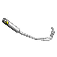 ARROW FULL SYSTEM TITANIUM COMPETITION FULL RACE TECH CARBON END CAP BMW S1000RR 14- 18