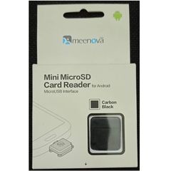 Meenova Mini MicroSD Card Reader MicroUSB carbon black