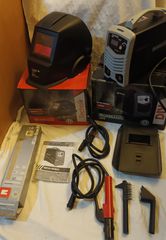 Ηλεκτροκόλληση BORMANN DIY BIW1580 180A Mini Inverter Welder & Μάσκα BWH1000 DIN11 Welding Helmet
