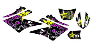 ΣΕΤ ΑΥΤΟΚΟΛΛΗΤΑ ΓΡΑΦΙΚΑ Yamaha XTX 660cc 2008 Rockstar skull