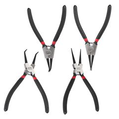 DELI σετ ασφαλειοτσίμπιδα DL104407 με θήκη, 175mm, 4τμχ-thumb-2