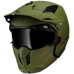 Κράνος Μηχανής  Full Face/Modular  MT Streetfighter SV A6 χακί ματ