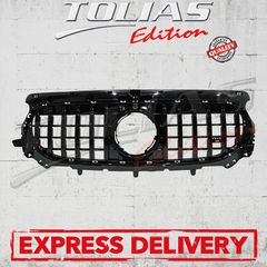 MERCEDES BENZ GLA H 247 2024+ SPORT GRILLE Type GT PANAMERICANA TOTAL BLACK / ΜΑΣΚΑ ΠΡΟΦΥΛΑΚΤΗΡΑ