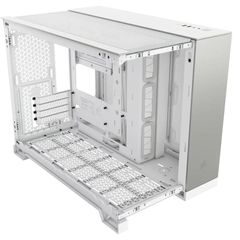 Corsair 2500X Gaming Micro Tower Κουτί Υπολογιστή με Πλαϊνό Παράθυρο White/Satin Gray Aluminum