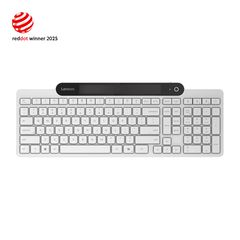 Lenovo 800 Ασύρματο Bluetooth Πληκτρολόγιο Αγγλικό US Λευκό (GY41R69601)