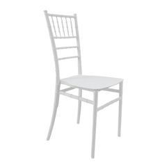 Καρέκλα Tiffany Ι pakoworld pp σε λευκή απόχρωση 38.5x46.5x87εκ