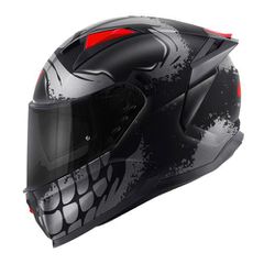 Κράνος Μηχανής Full Face Givi 50.Z Skull blc/graphic titan/red