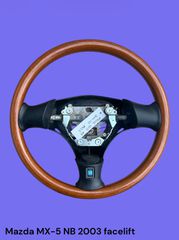 MAZDA MX-5 NB FACELIFT 2001-2005 ΜΕΤΑΧΕΙΡΙΣΜΕΝΑ ΑΝΤΑΛΛΑΚΤΙΚΑ ( βολάν τιμονιού με ξύλινη επένδυση )