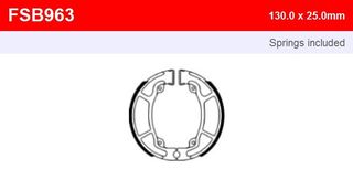 ΛΥΡΗΣ FERODO ΣΙΑΓΩΝΕΣ ΠΙΣΩ ΓΙΑ HONDA NSC 110 2011-, FSB963A