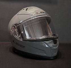 ΚΡΑΝΟΣ FULL FACE LS2 large gray color-thumb-1