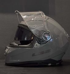 ΚΡΑΝΟΣ FULL FACE LS2 large gray color-thumb-3