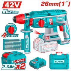 Πιστολέτο Πνευματικό TOTAL Σέτ Μπαταρίας Li-ion 42V / 26mm με 2 Μπαταρίες 2Ah BL Motor Επαγγελματικό ( TRHLI422682E )