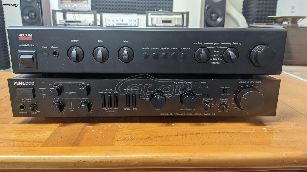 Adcom GFP 565 Και Kenwood basic c2 trio